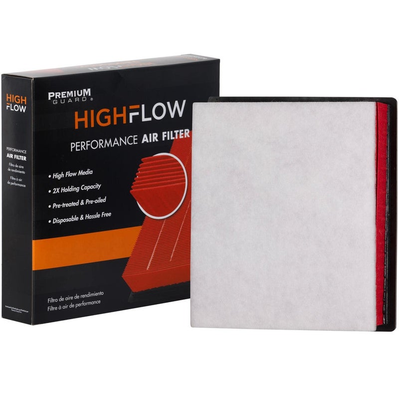 Premium Guard HIGHFLOW High Performance, Pre-Oiled Disposable Engine Air Filter PA8172X | Fits 2016-2023 Toyota Tacoma, 2014-2021 Tundra, 2014-2022 Sequoia - Image 1
